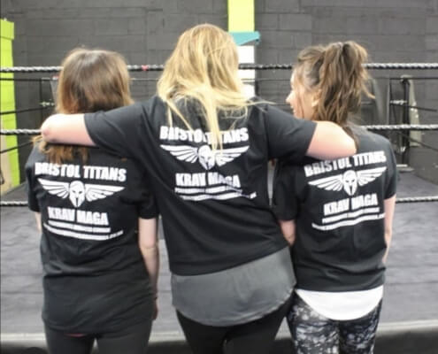 womens self defence training at the Bristol Titans